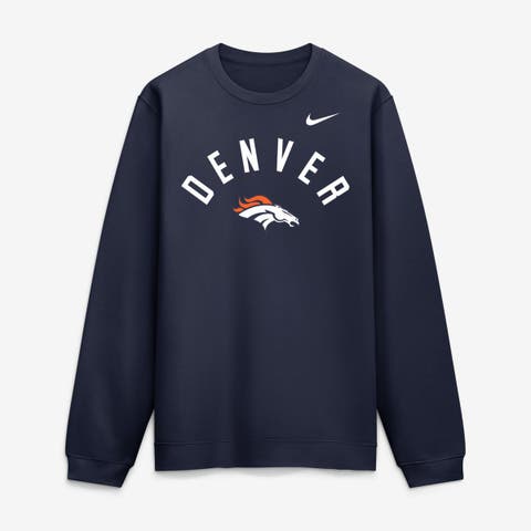 Men's Nike Navy Denver Broncos Primetime Club Sweatshirt