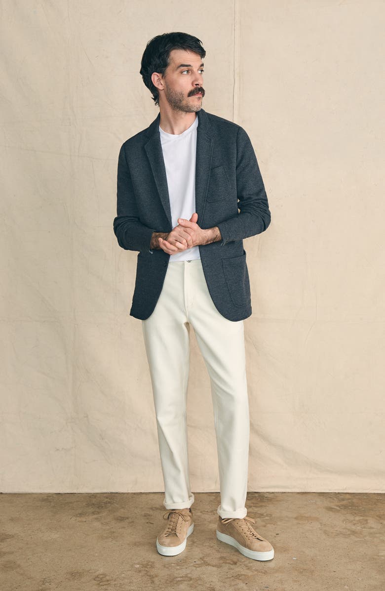 Faherty Inlet Knit Blazer, Alternate, color, Black Sky Melange