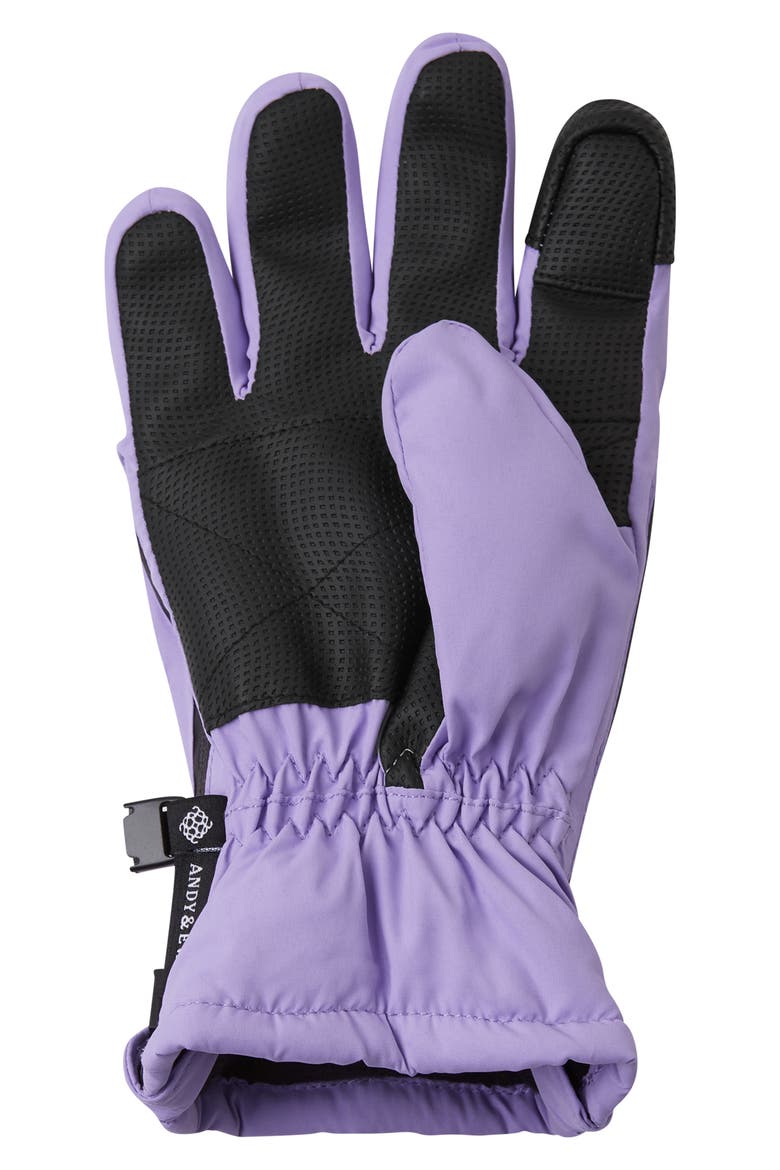 Kids' Zip Gloves, Alternate, color, PURPLE