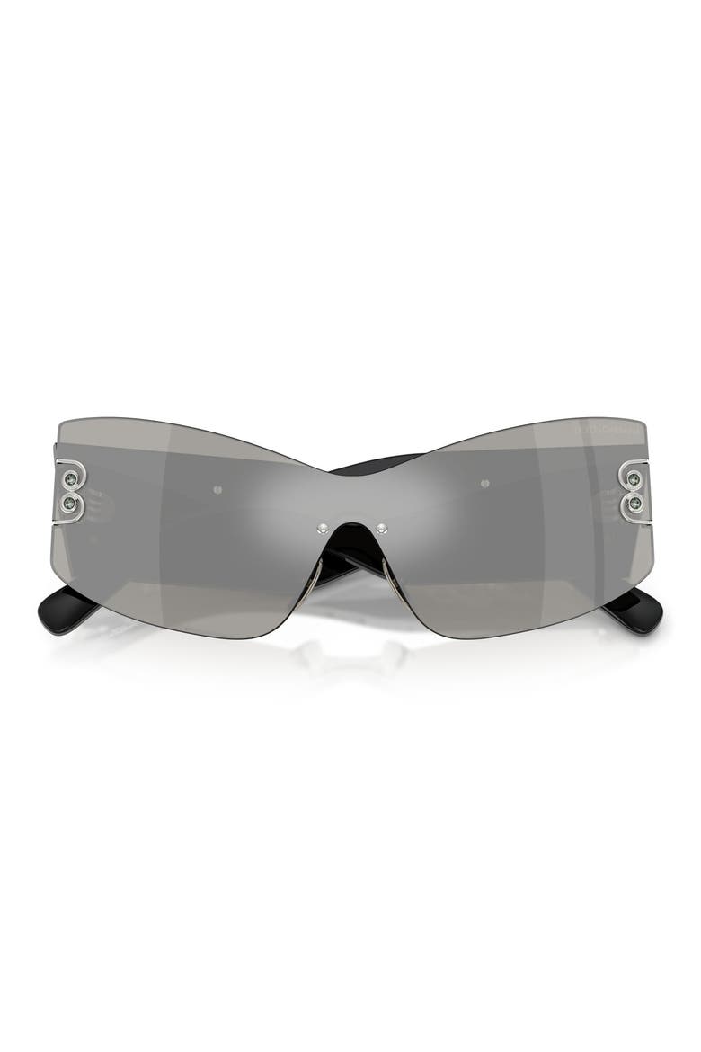 142mm Cat Eye Sunglasses, Alternate, color, BLACK / LIGHT GREY SILVER