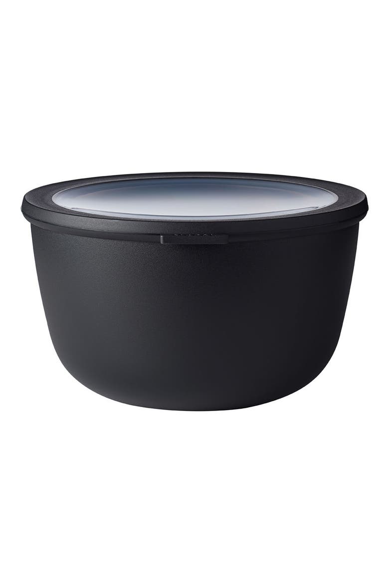 Cirqula Set of 4 Storage Bowls, Alternate, color, BLACK