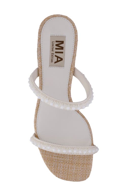 Mia Limited Edition Isabeli Espadrille Slide Sandal In Brown