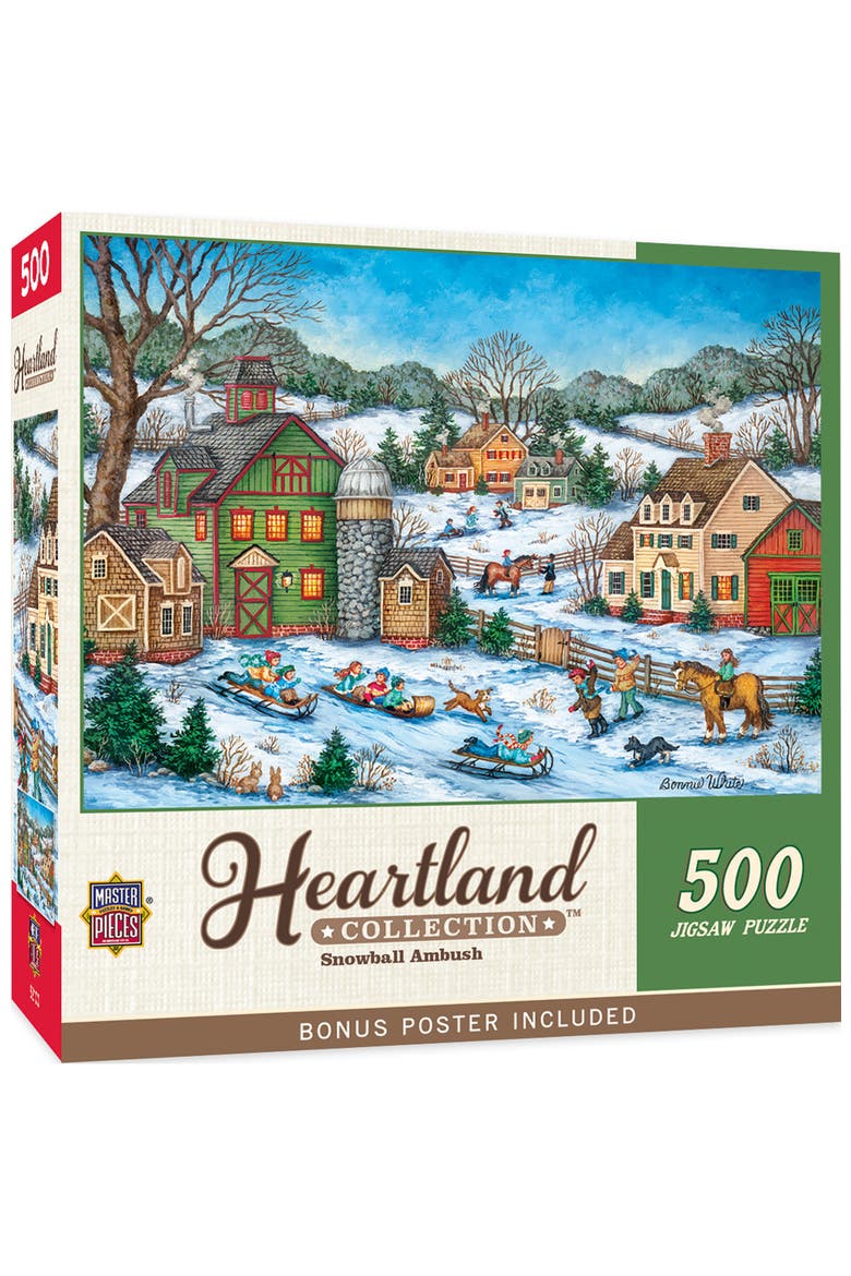 Snowball Ambush 500 Piece Jigsaw Puzzle, Main, color, Multicolor