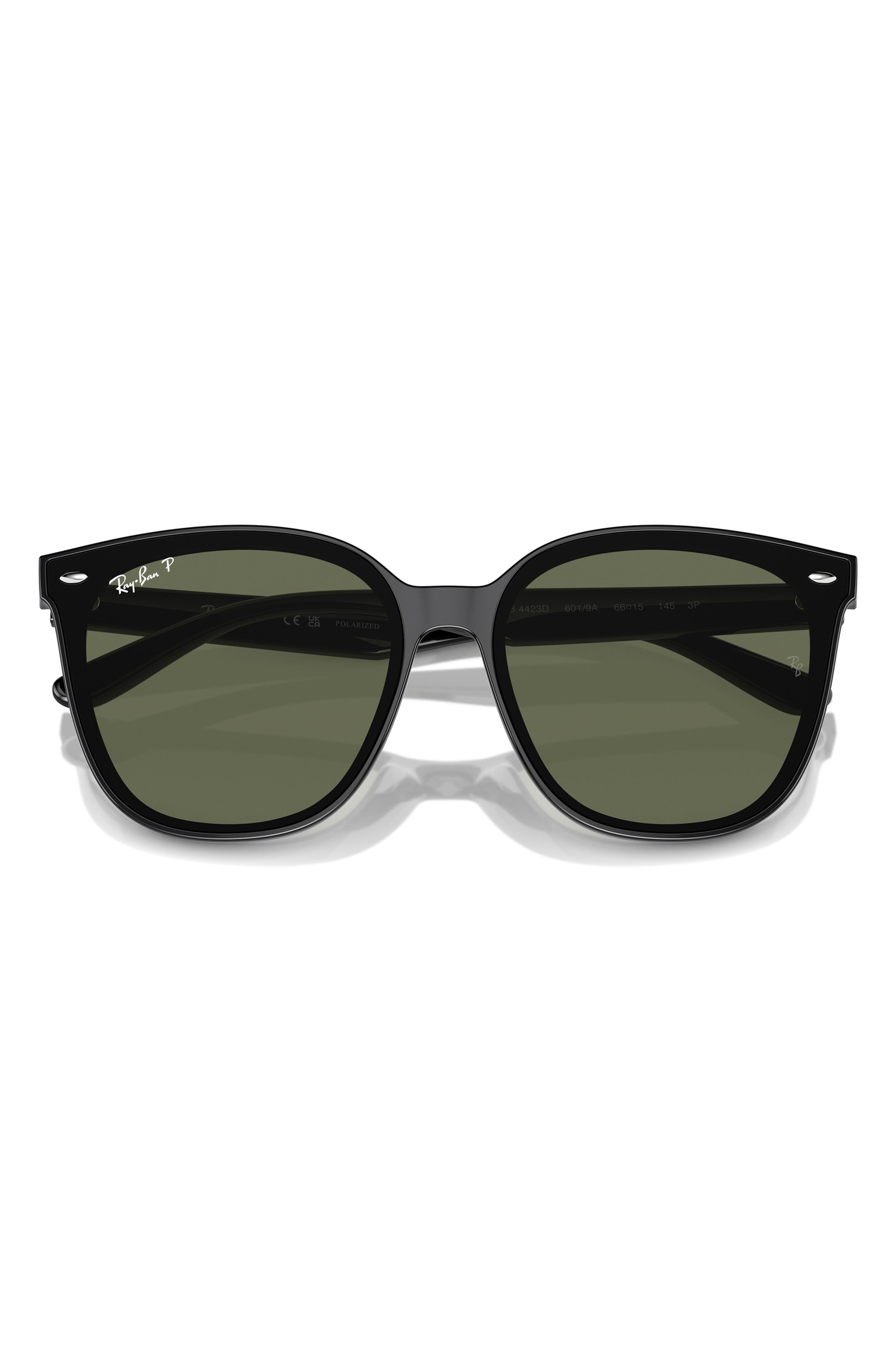 66mm Polarized Oversize Irregular Sunglasses