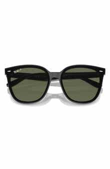66mm Polarized Oversize Irregular Sunglasses
