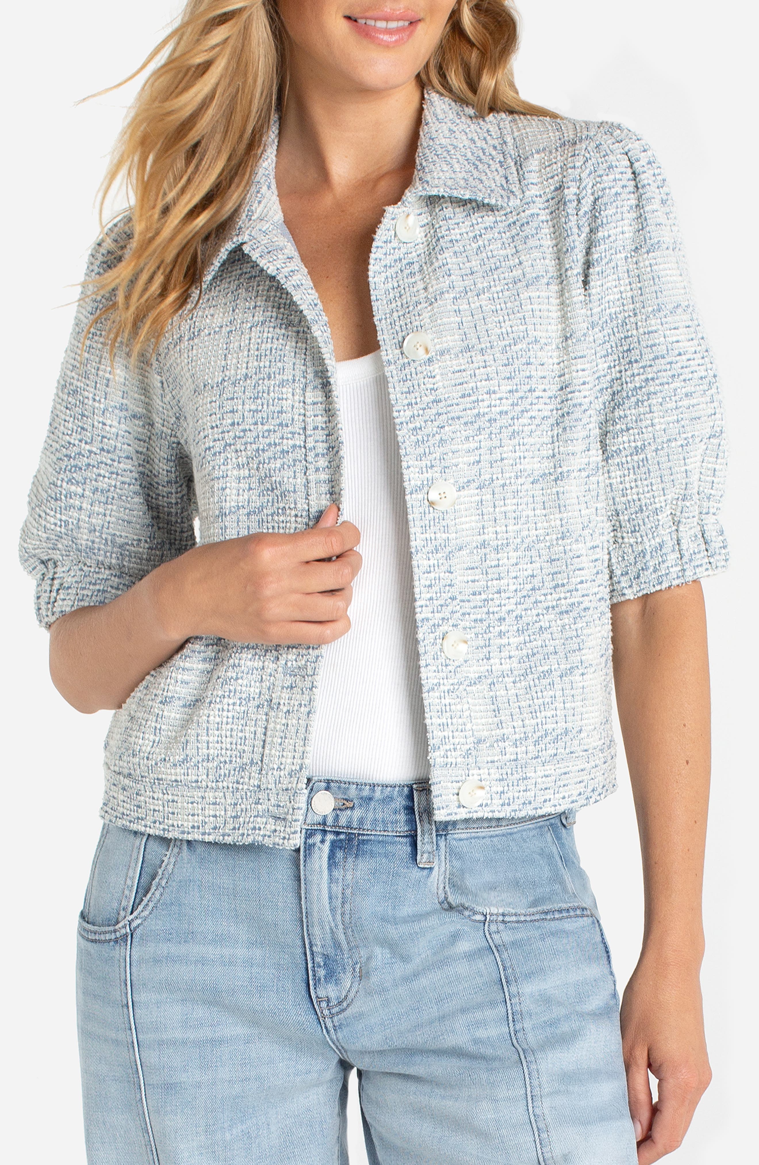 selected CREAM BLUE PLAID