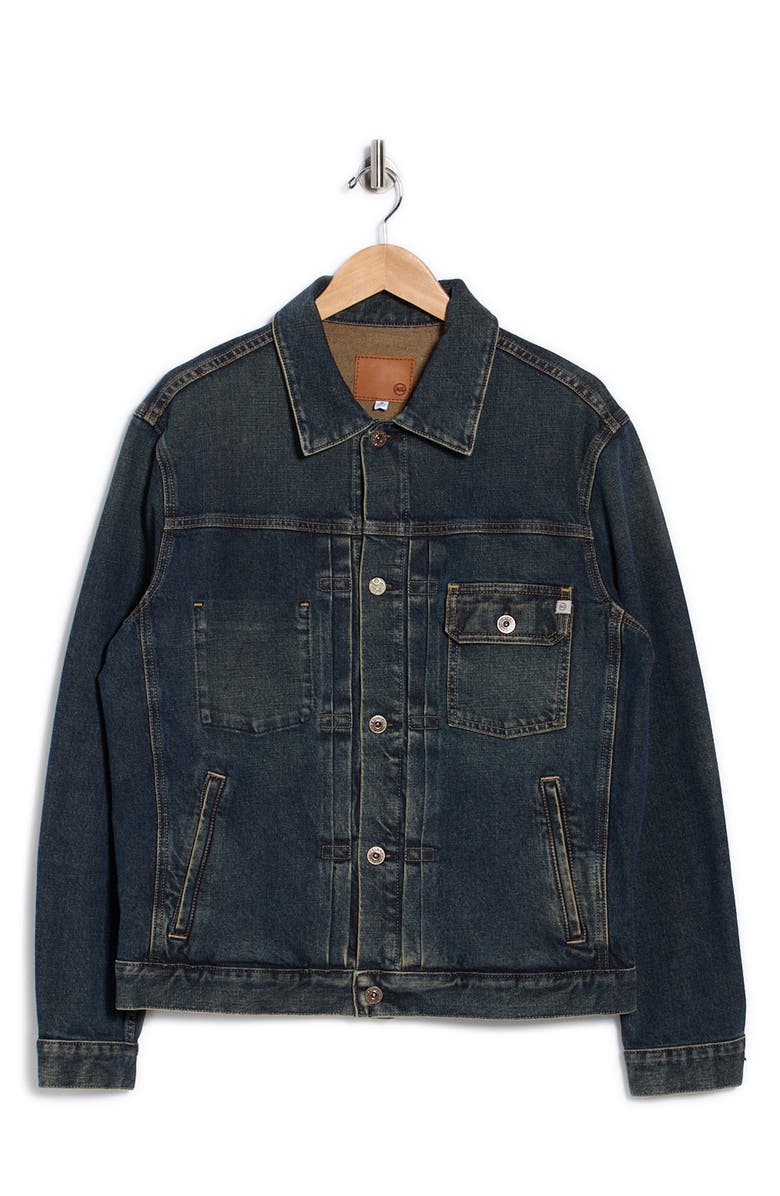 AG Sid Denim Trucker Jacket, Alternate, color, 7 Years Parnell