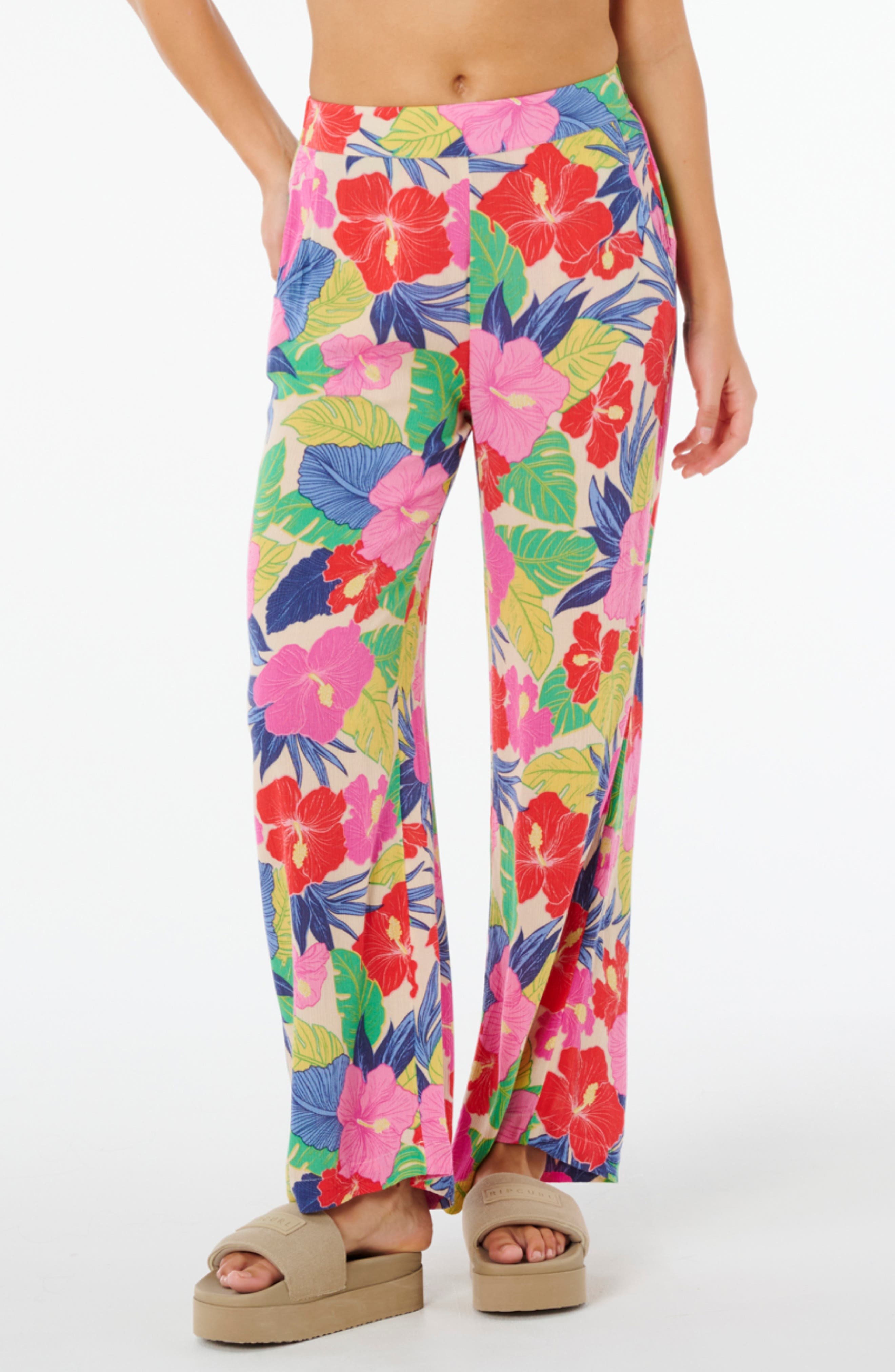 Print Wide Leg Pants - image 5