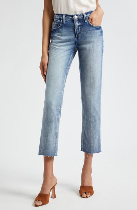 Milana Stovepipe Raw Jeans