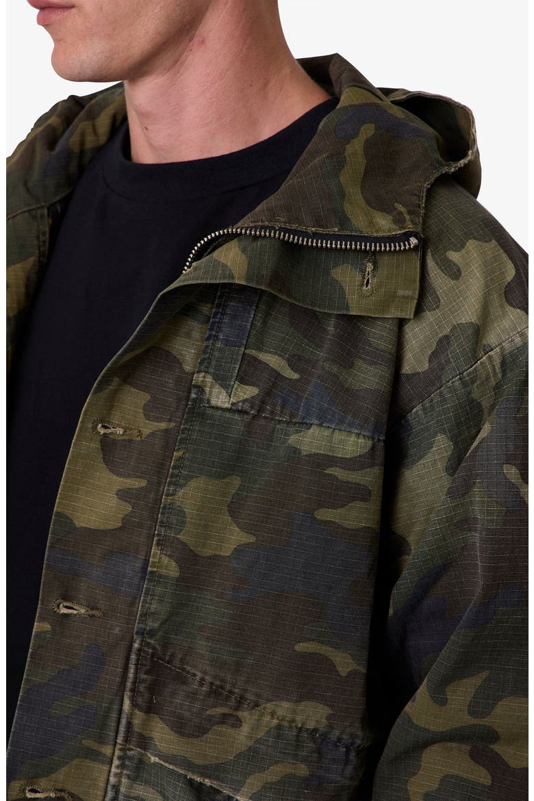 Ripstop Hooded Jacket, Alternate, color, CAMO