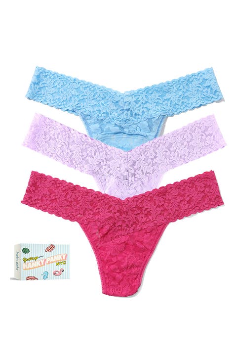 Matchbox Assorted 3-Pack Low Rise Thongs