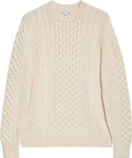 Sunspel Cable Knit Merino Wool Sweater