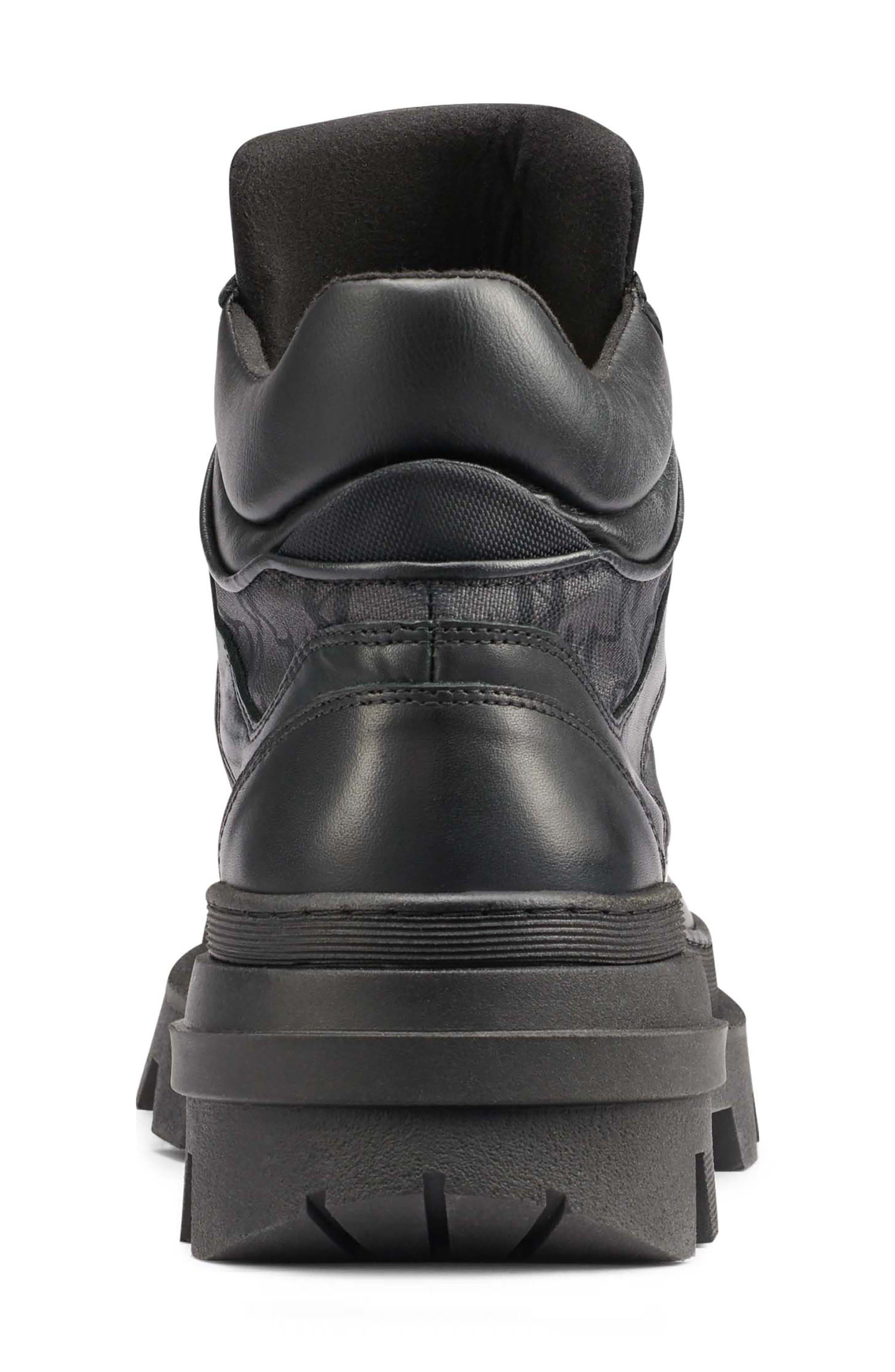 KARL LAGERFELD PARIS Alpine Lug Sole Combat Boot (Men  display picture 3
