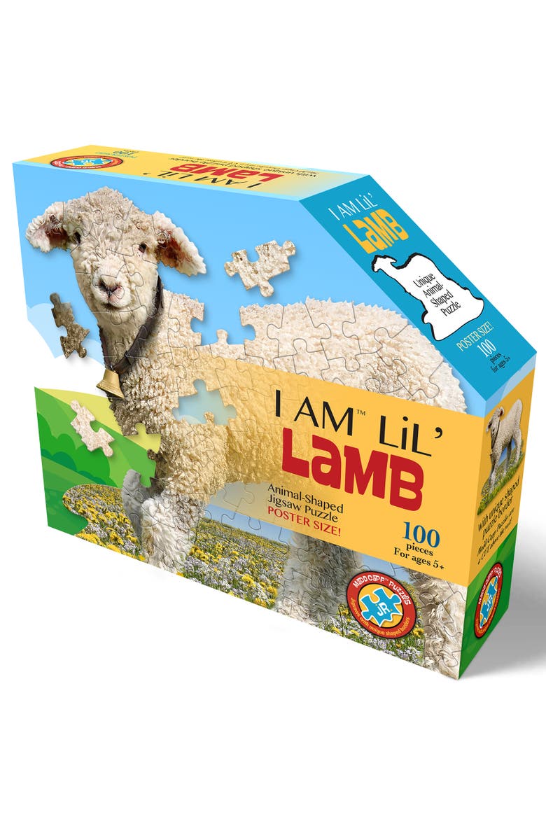Lil' Lamb Jigsaw Puzzle, 100 Pieces, Main, color, Multicolored