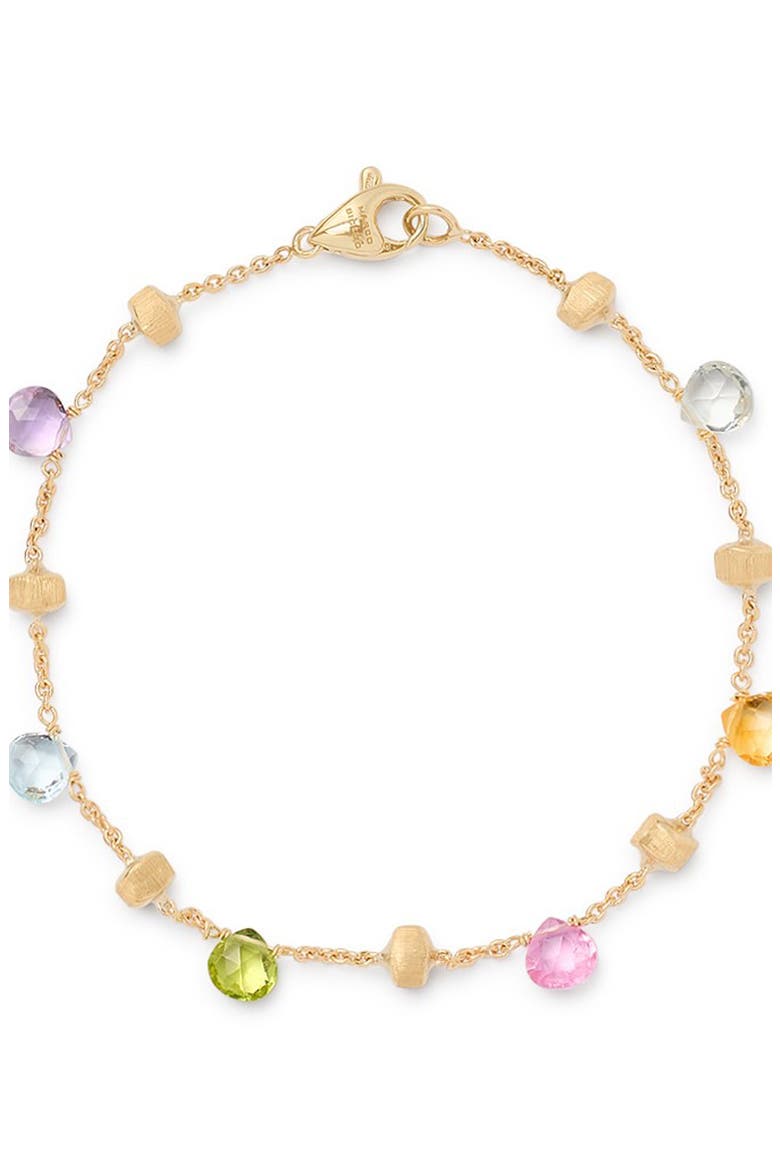 Paradise 18K Yellow Gold Mixed Semiprecious Stones Single Strand Bracelet, Alternate, color, 18K YELLOW GOLD