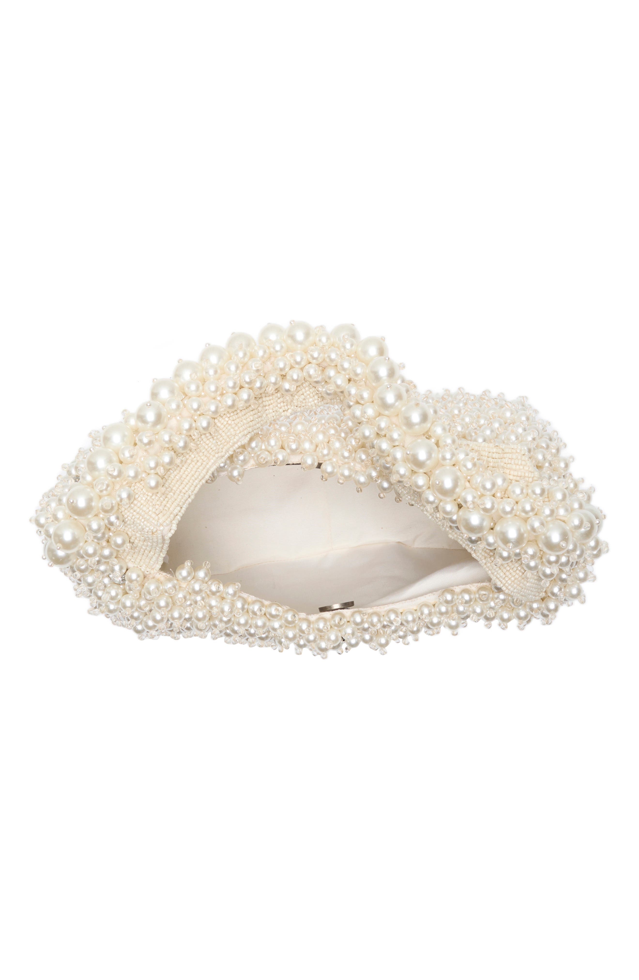 Beaded Kensington Hobo, Alternate, color, CREAM