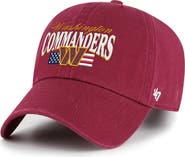 '47 Men's '47 Burgundy Washington Commanders American Flag Clean Up Adjustable Hat