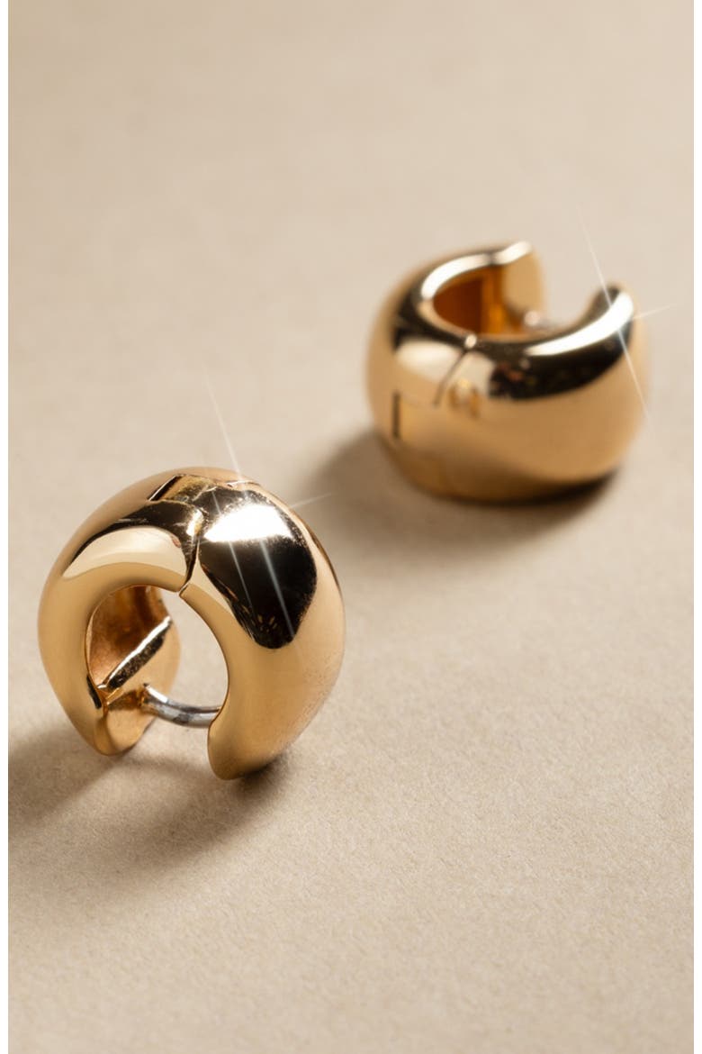 Sol Hoop Earrings, Alternate, color, RHODIUM PLATED