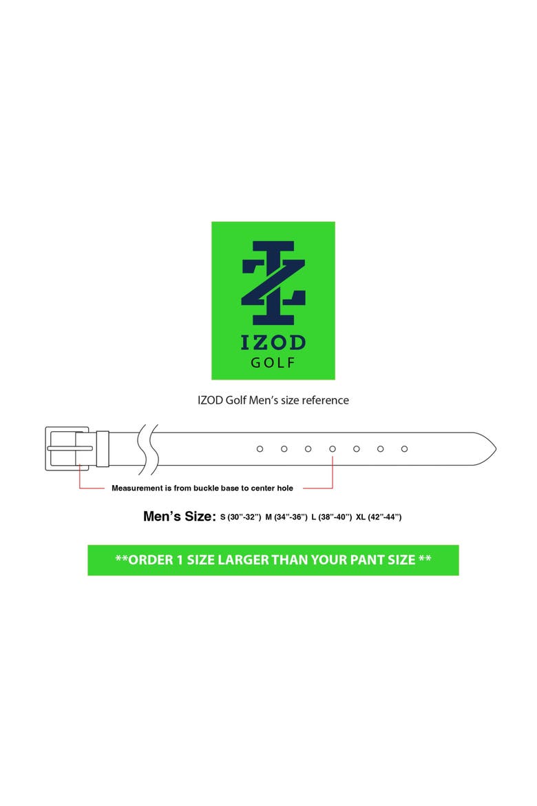 Comfort Stretch Perforated Leather Golf Belt, Alternate, color, White