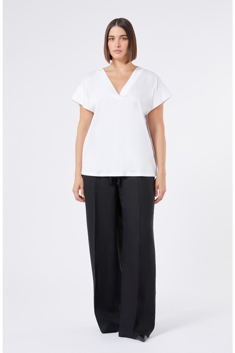 Ciurma Linen Drawstring Pants, Alternate, color, BLACK