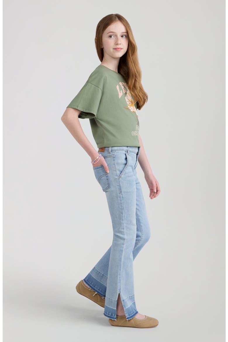 Kids' 726 High Waist Released Hem Flare Jeans, Alternate, color, HEAT WAVE