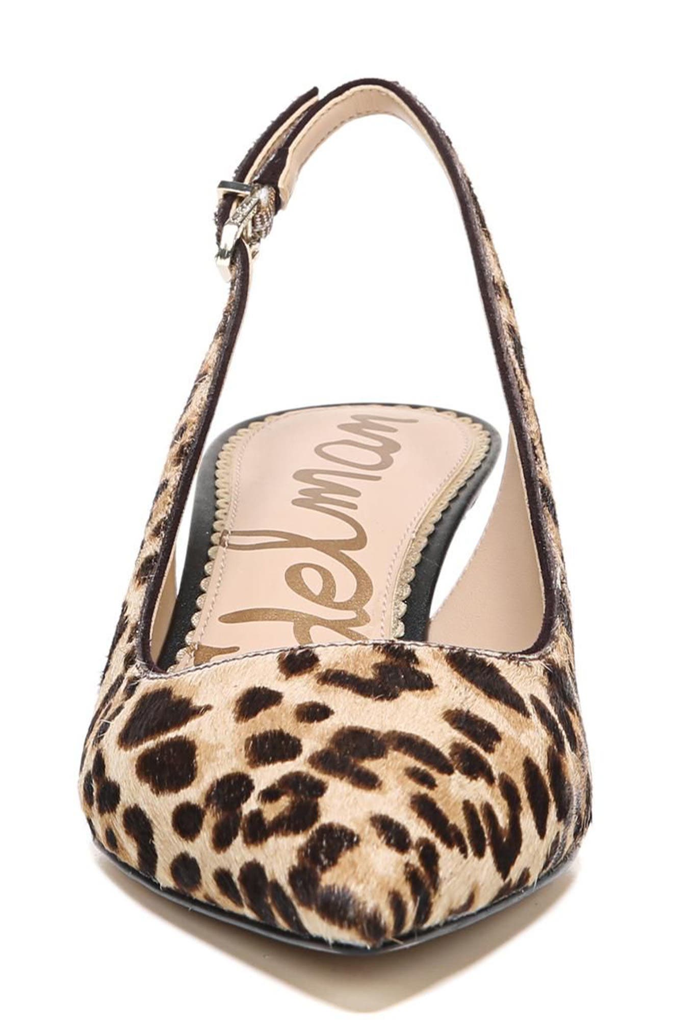 Ludlow Slingback Pump, Alternate, color, LEOPARD PRINT CALF HAIR