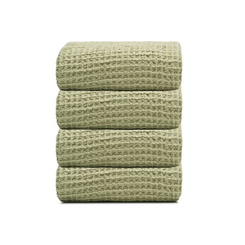 Waffle Turkish Cotton Hand Towel Bundle