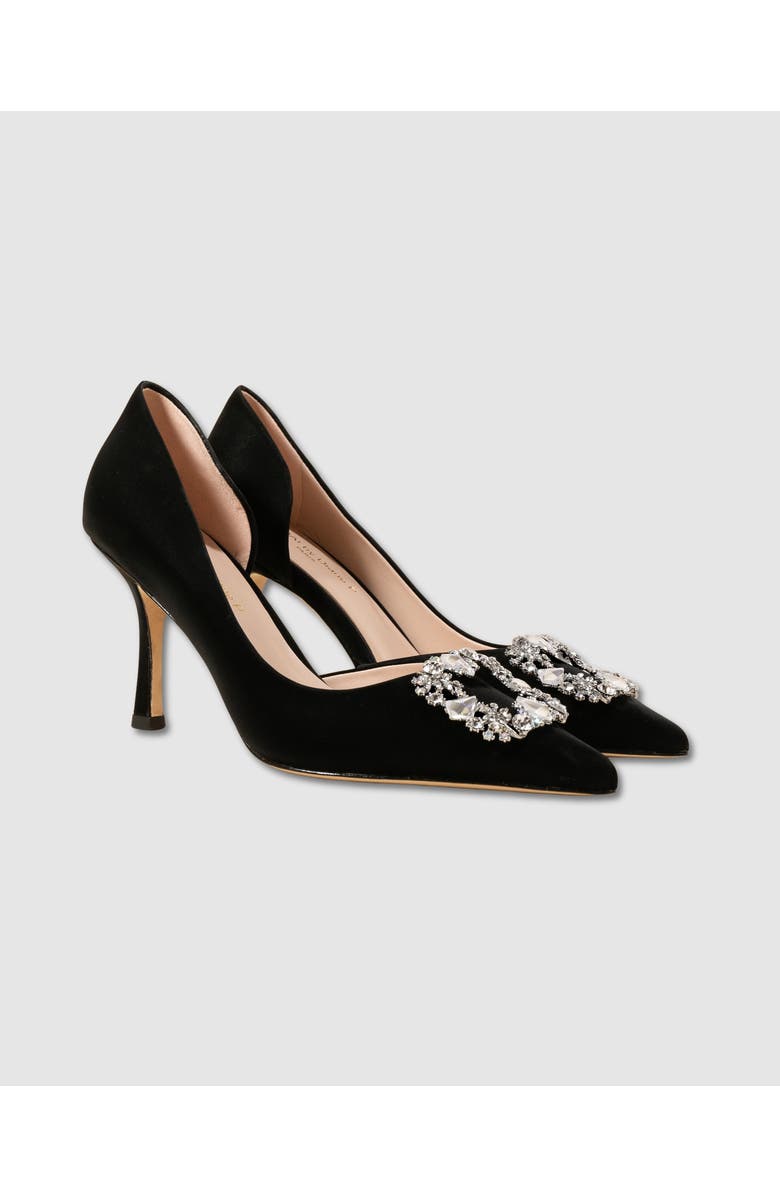 MI/MAI Astoria Leather Pumps by Diane Perreau, Alternate, color, Black