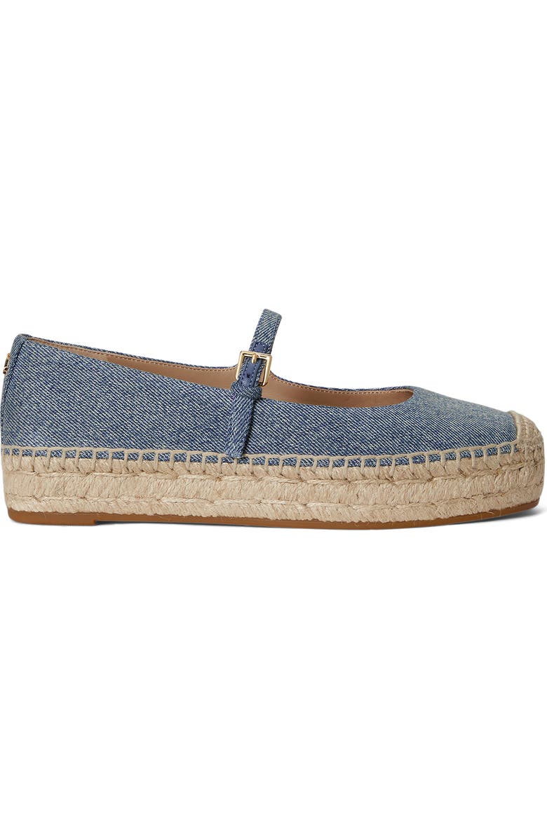 Lauren Ralph Lauren Luize Mary Jane Platform Espadrille, Alternate, color, Blue
