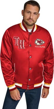 Tommy Hilfiger Men's Tommy Hilfiger Red Kansas City Chiefs Dante Full-Snap Satin Jacket
