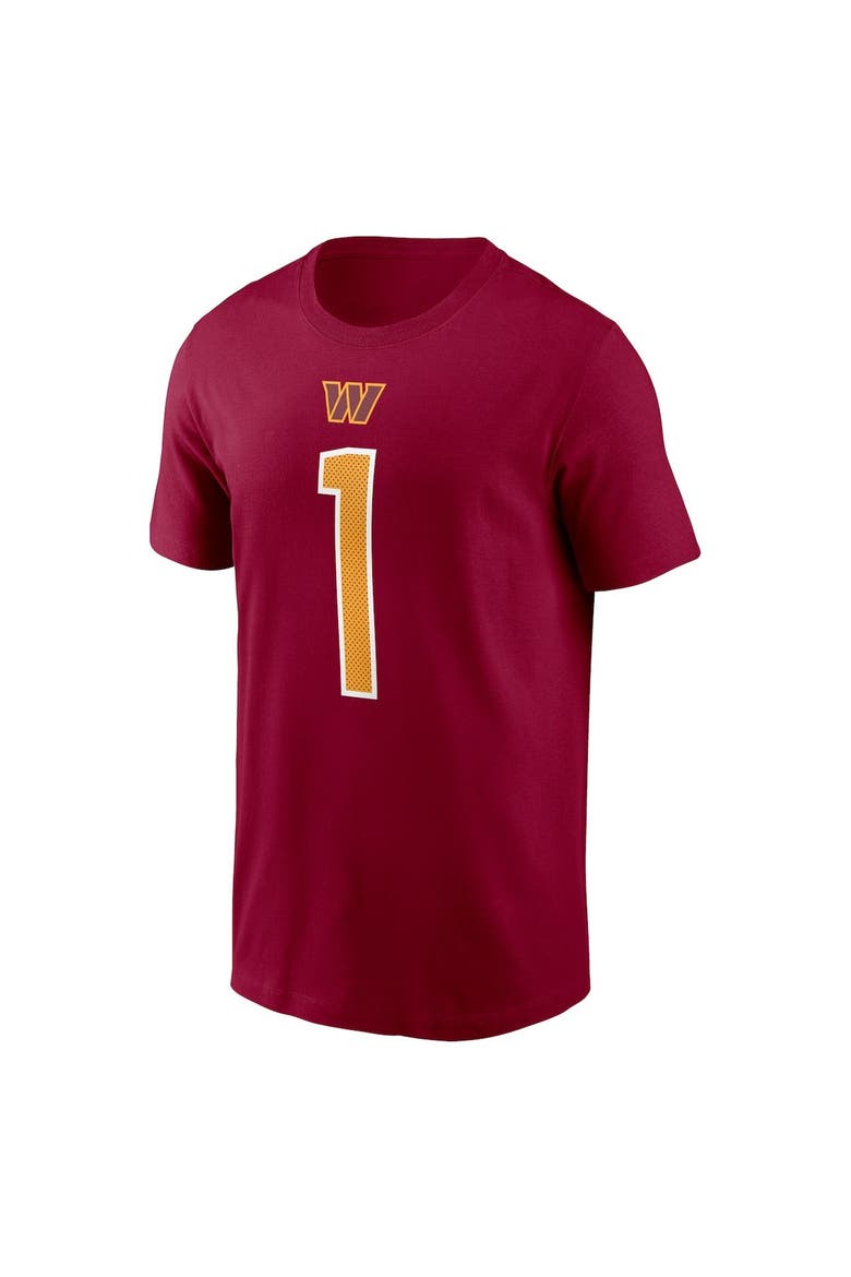 Men's Nike Jahan Dotson Burgundy Washington Commanders Player Name & Number T-Shirt, Alternate, color, Burgundy