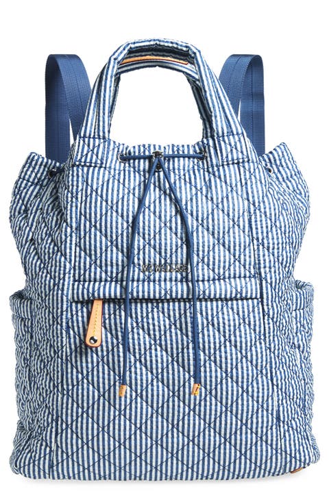 Metro Quilted Nylon Convertible Backpack