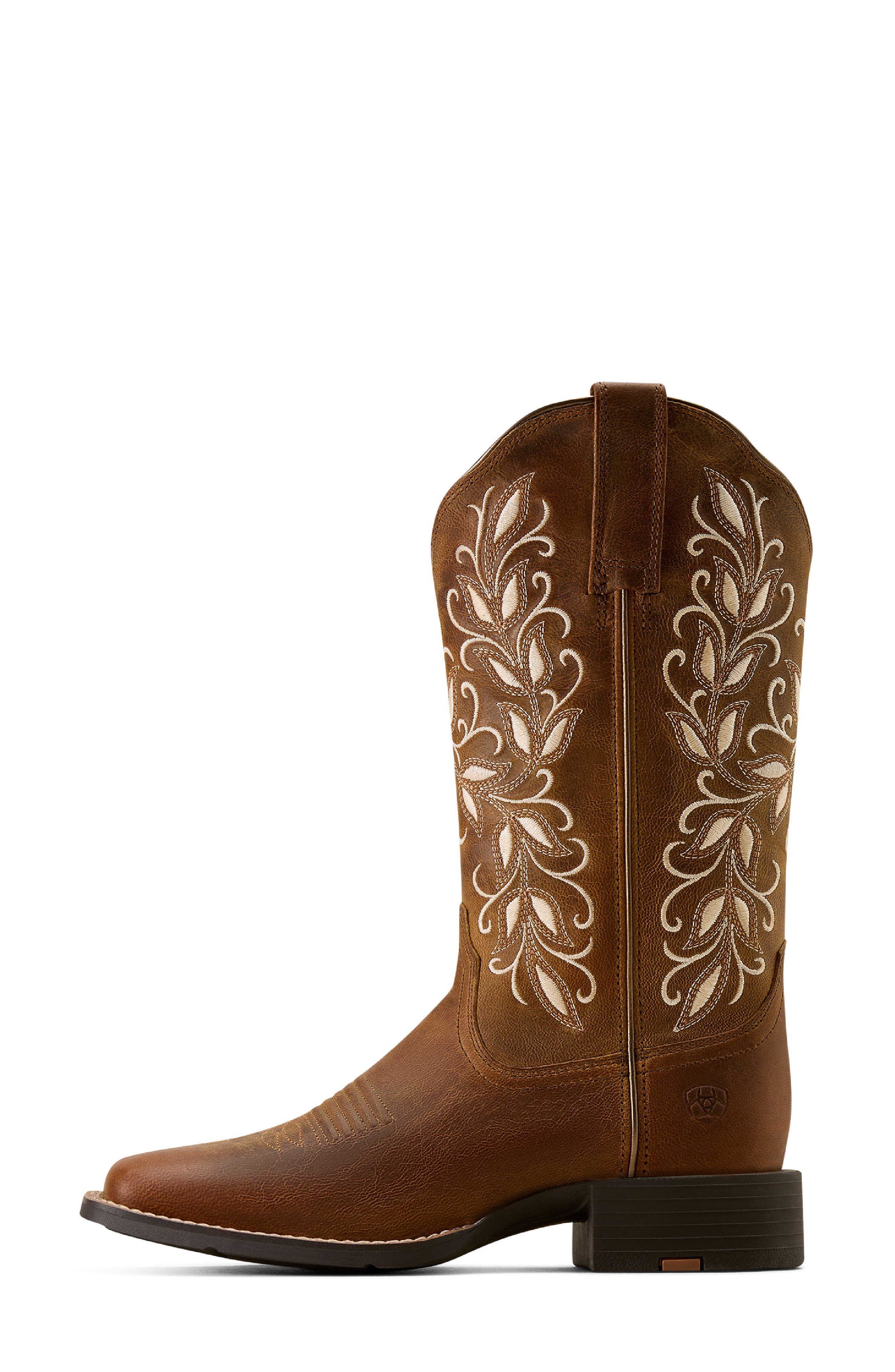 Ariat Round Up Holly Western Boot, Alternate, color, Pearl