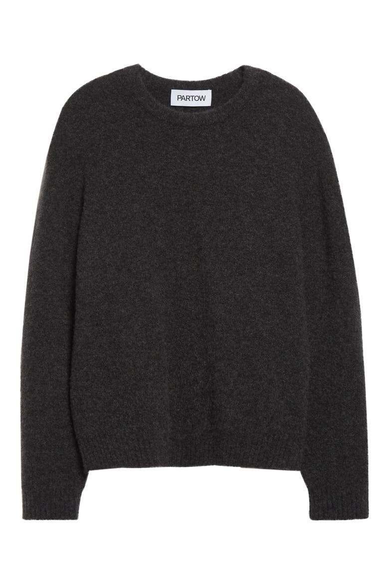London Stretch Cashmere & Silk Sweater, Alternate, color, DARK GREY