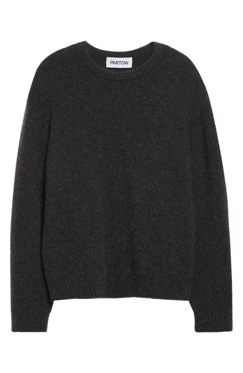 PARTOW London Stretch Cashmere & Silk Sweater, Alternate, color, Dark Grey