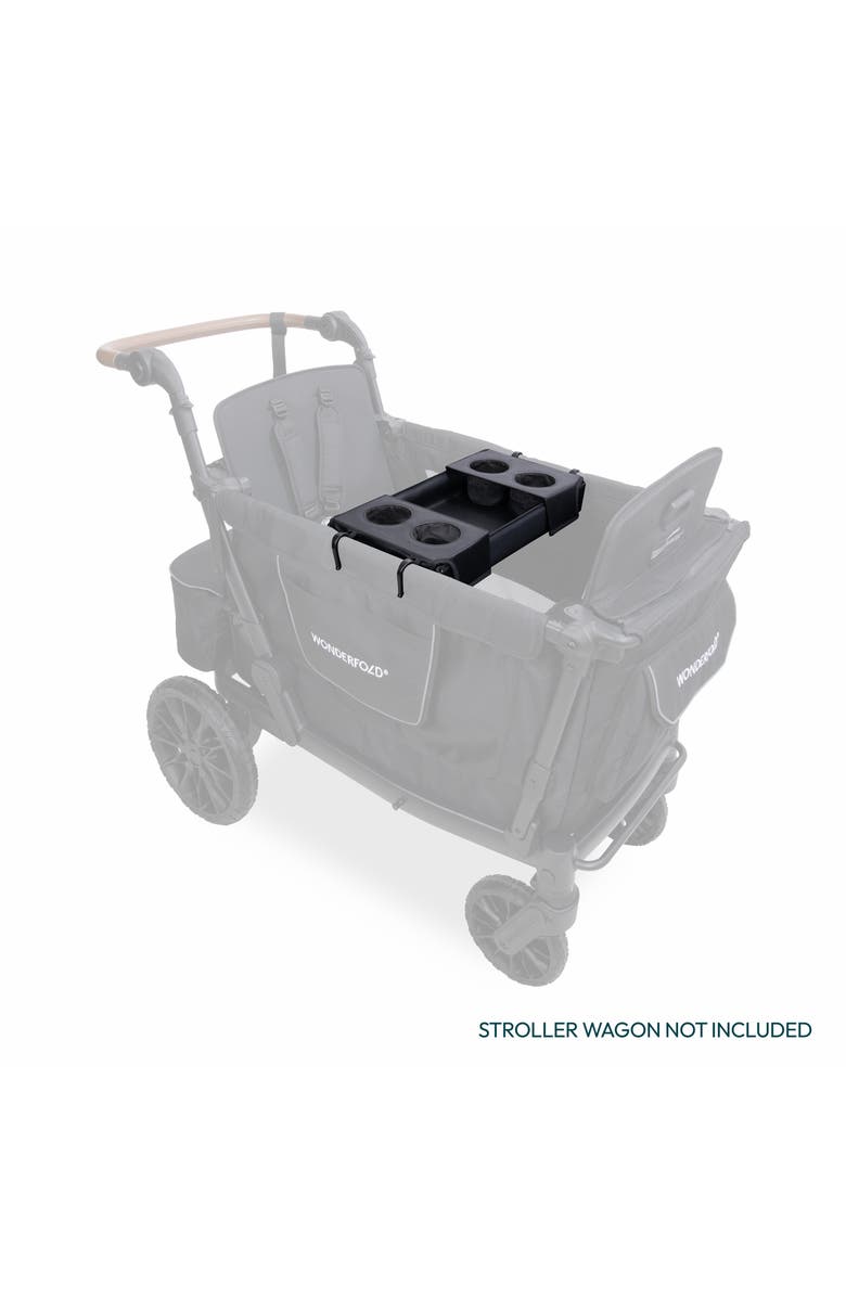 WonderFold Flex Snack Tray for L2 Wagon, Alternate, color, Black