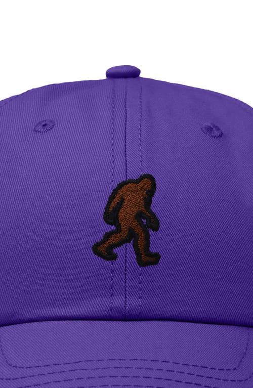 Dalix Sasquatch Embroidered Dad Hat In Purple