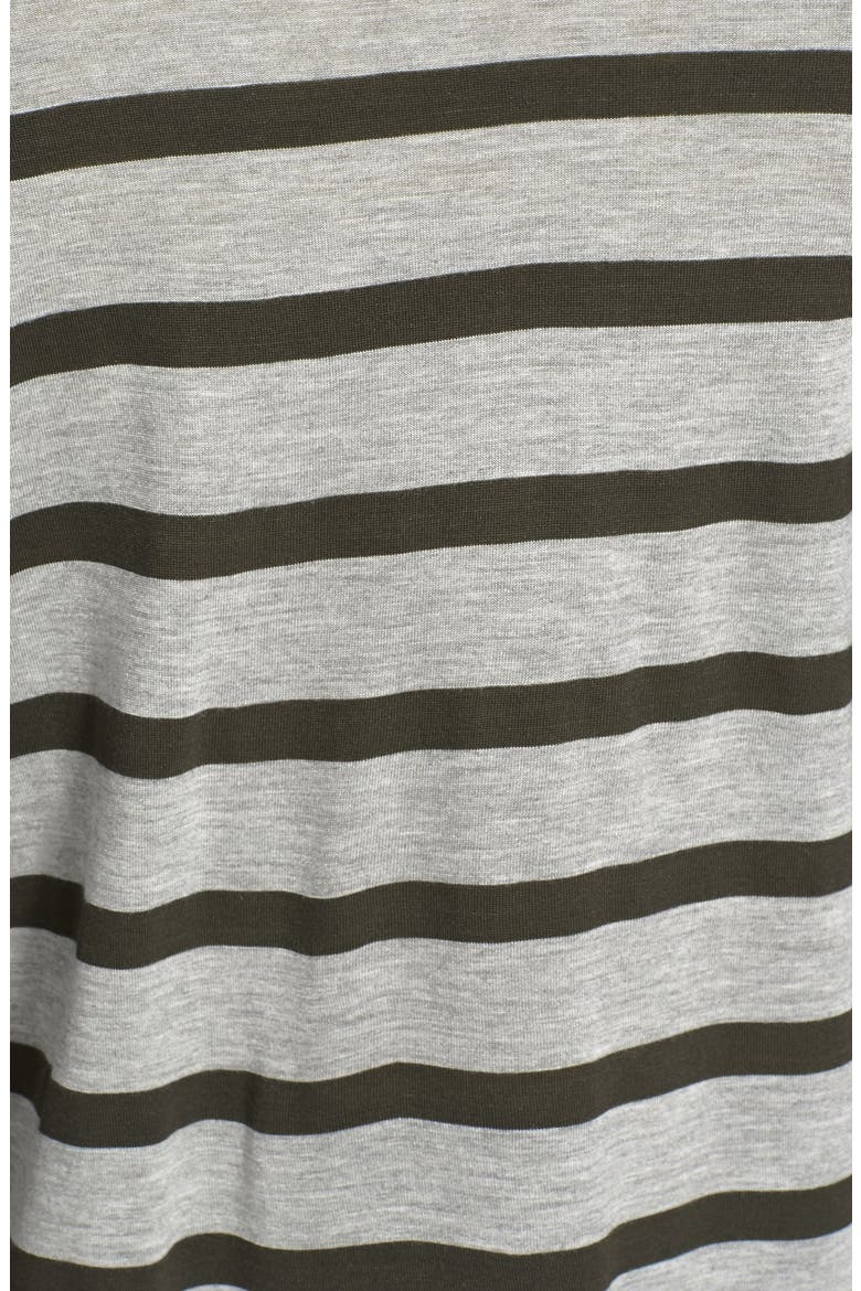 Long Sleeve Crewneck Tee, Alternate, color, HEATHER GREY/ SILT GREEN