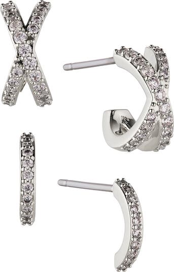 AJOA Demi Cross Set of 2 Hoop Earrings | Nordstromrack