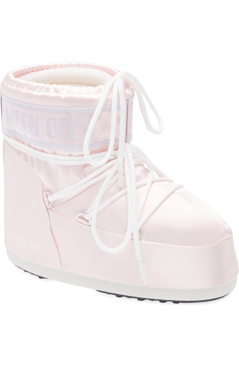 Moon Boot<sup>®</sup> Icon Low Water Repellent Nylon Boot, Main, color, Rose