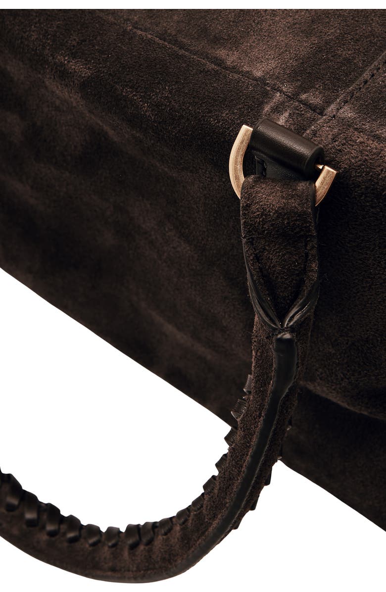 Reiss Edie Suede Bowling Bag, Alternate, color,