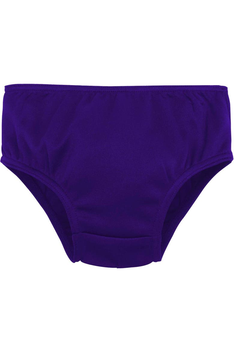 Girls Infant Purple Minnesota Vikings Cheer Captain Jumper Dress, Alternate, color, Purple