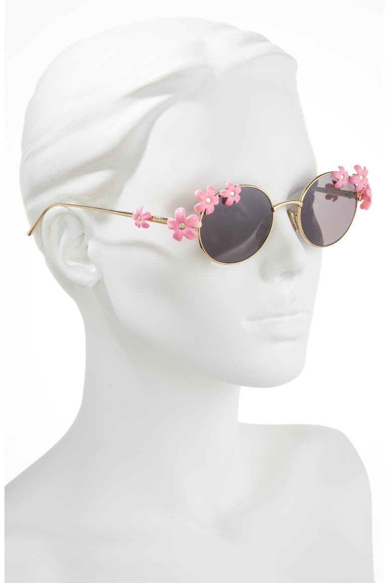 Signature Oval Sunglasses, Alternate, color, SHINY ENDURA GOLD / SMOKE