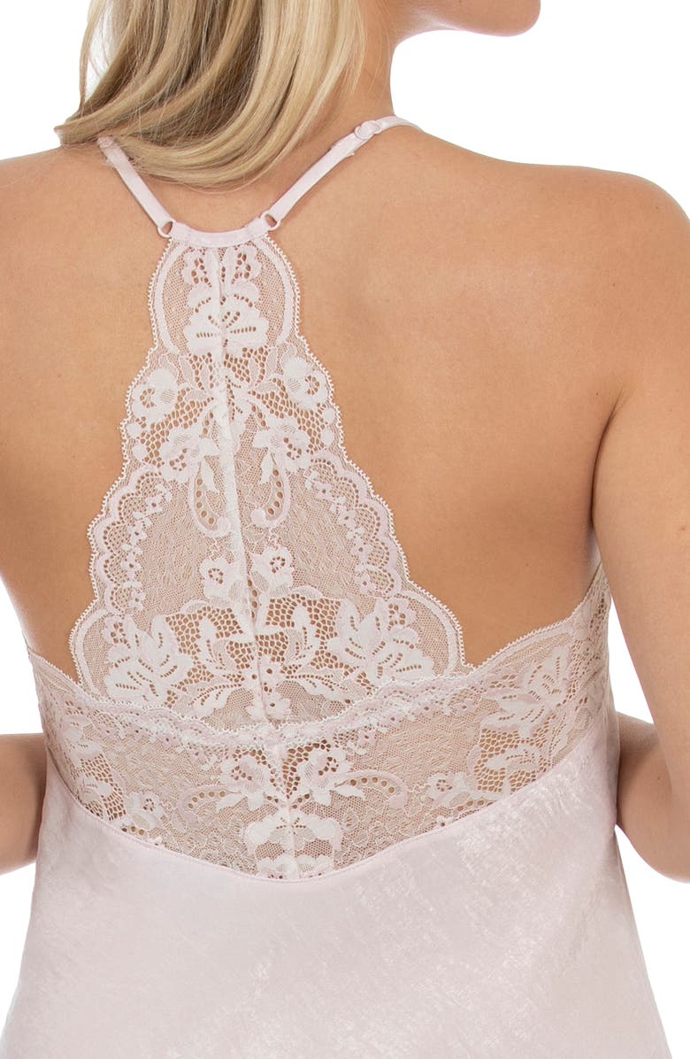 In Bloom by Jonquil Delano Satin Short Pajamas, Alternate, color, Pink