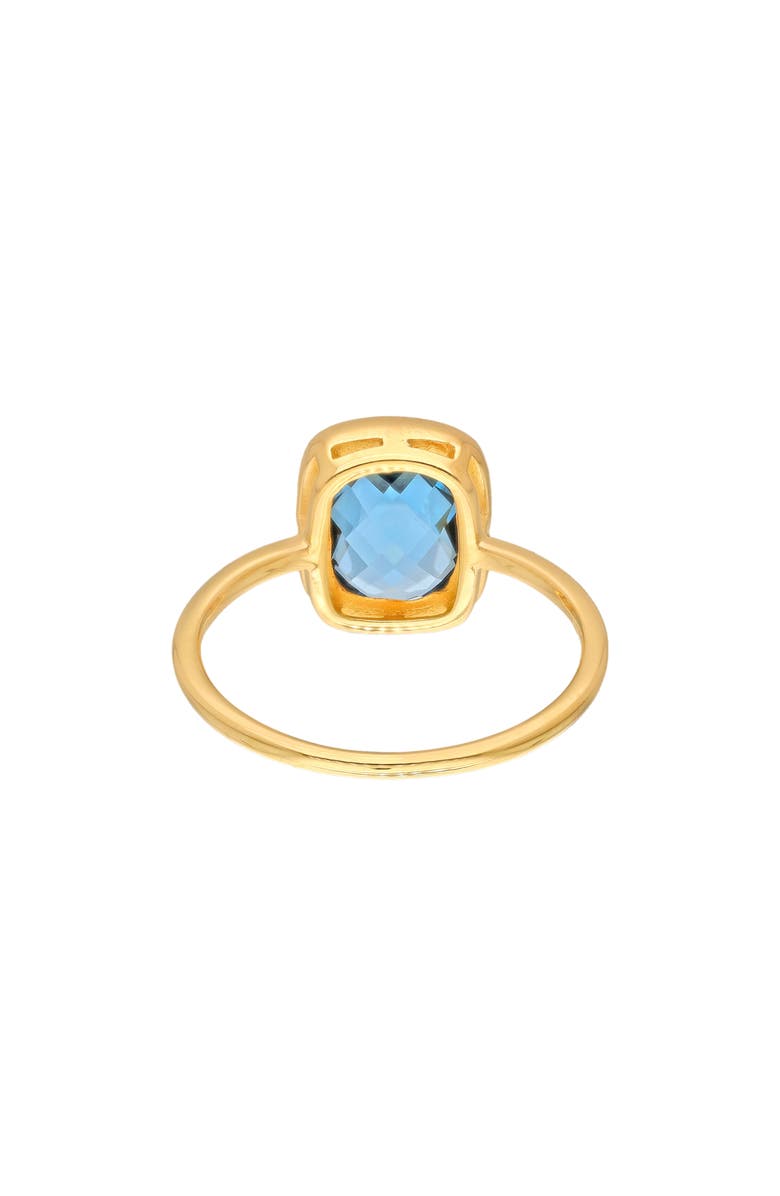 YS GEMS Bezel Set London Blue Topaz Ring, Alternate, color, Blue