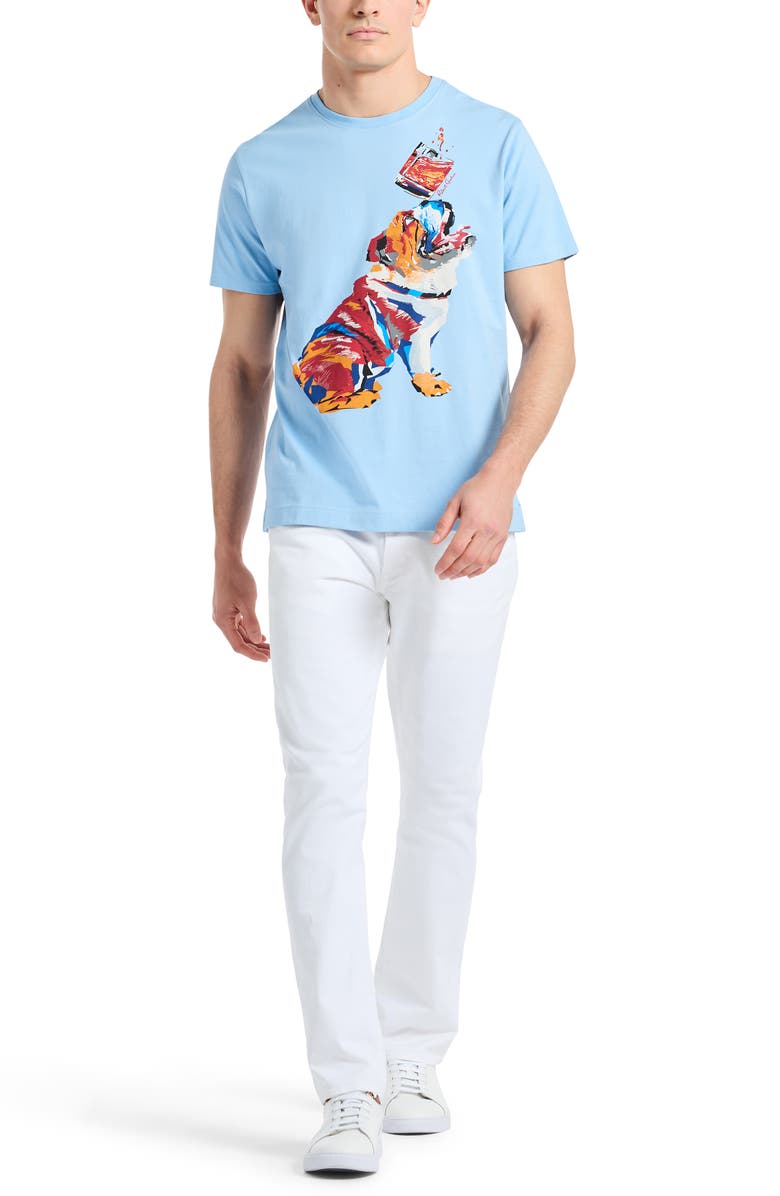 Robert Graham Whiskey Dog Cotton Graphic T-Shirt, Alternate, color, 