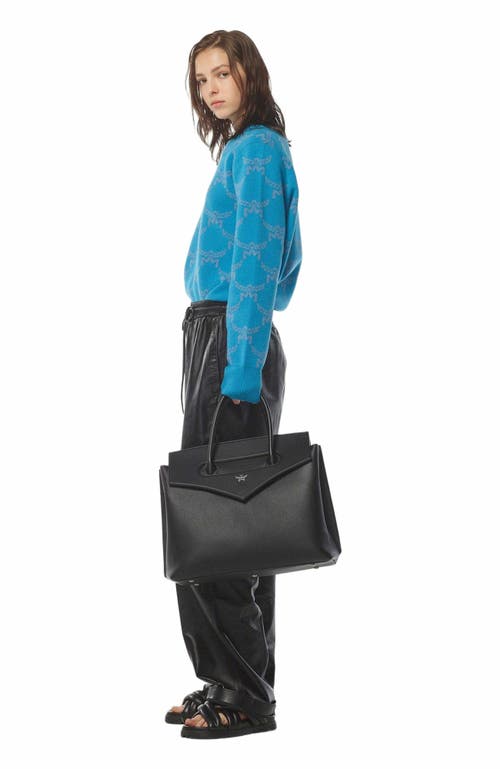 Mcm Soft Diamond Tote In Black