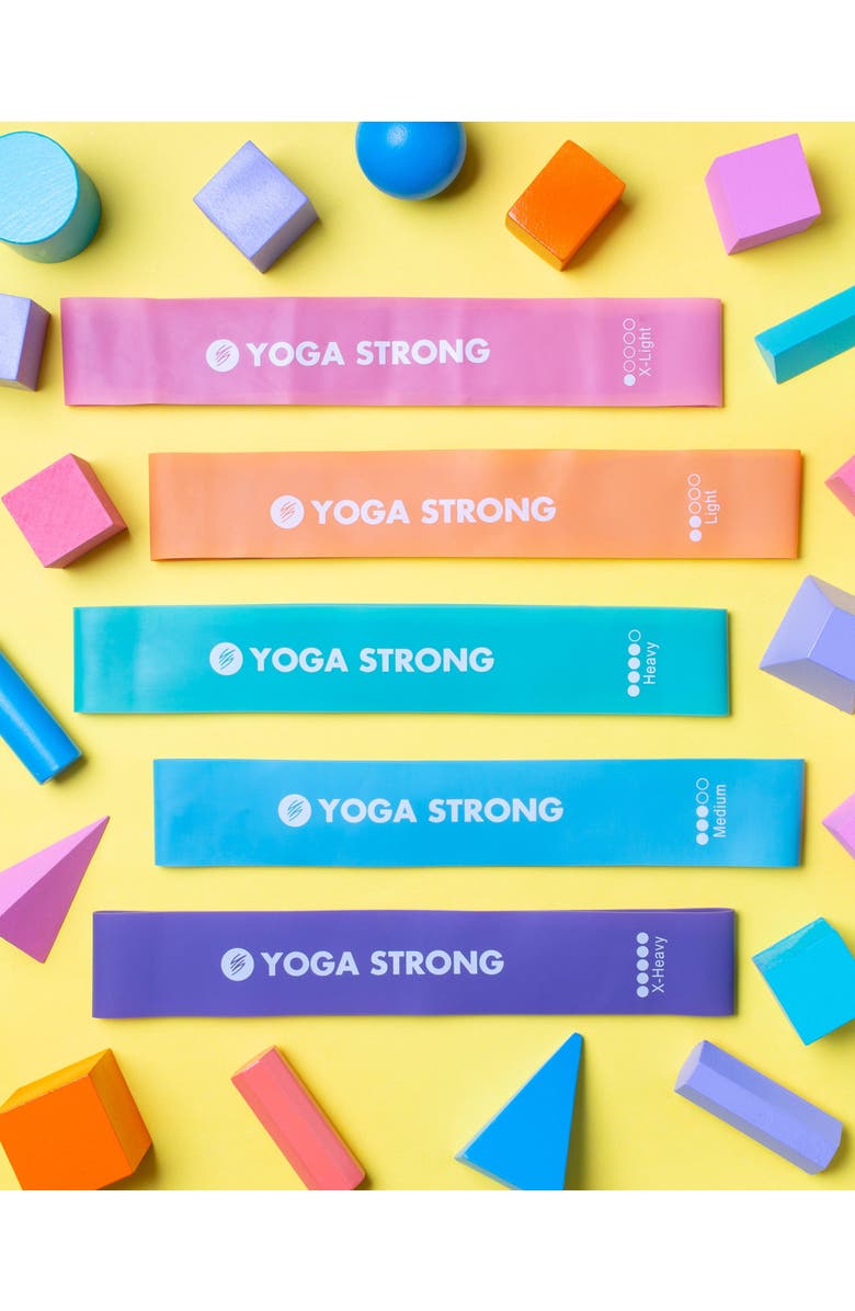 Yoga Strong Mini Resistance Bands, Alternate, color, Various Colors