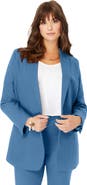 Roaman's Plus Size Bendover Blazer