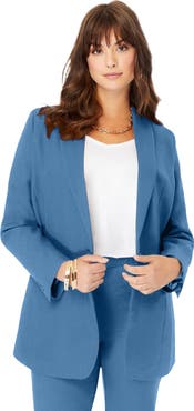 Roaman's Plus Size Bendover Blazer